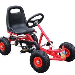 Children Pedal Go Kart Ride On Car Toys for 3 to 8 Years Old, Moves Forward and in Reverse, Ergonomic Adjustable Bucket Seat