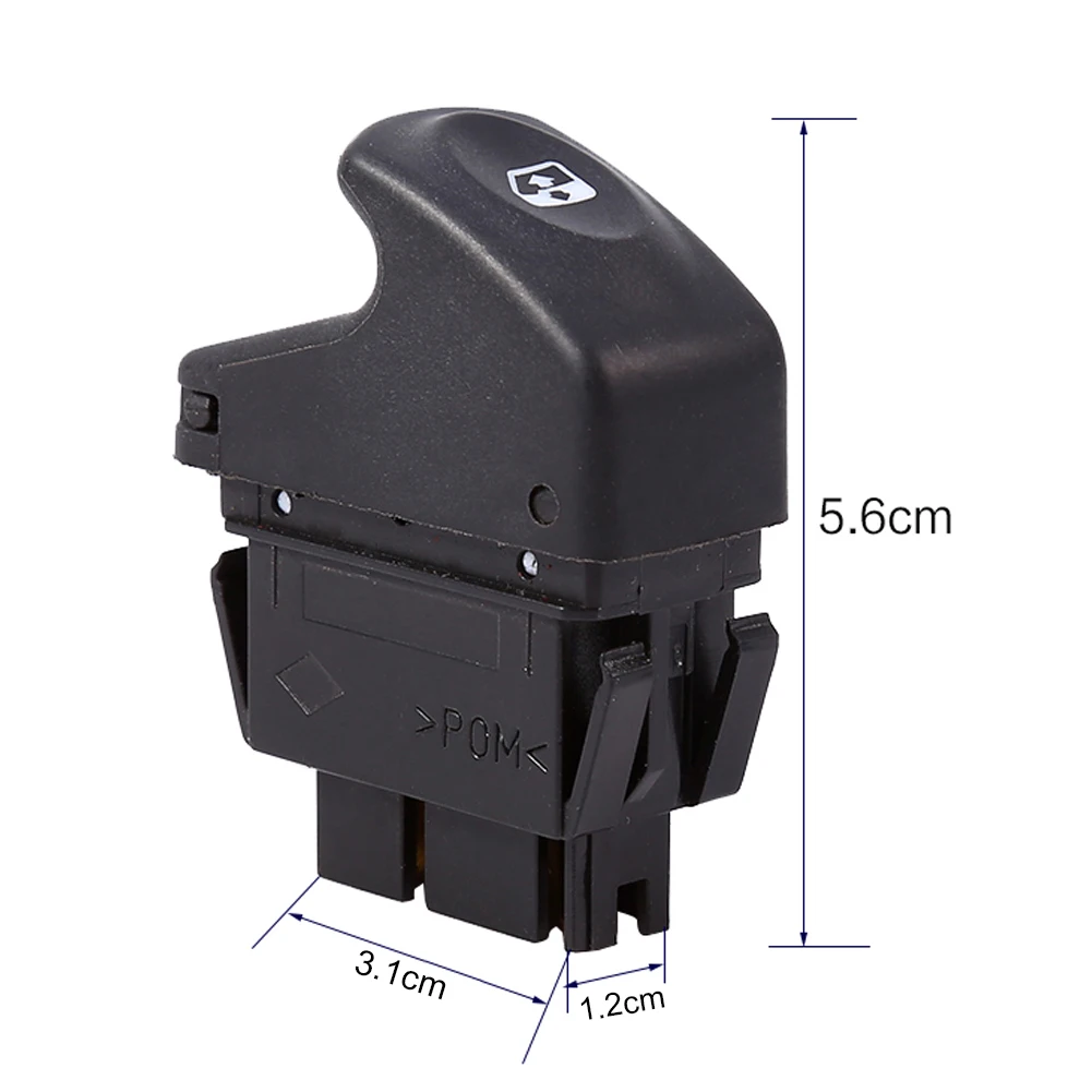 Car Electric Window Control Power Switch Push Button Driver Control 6 Pins 12V For Renault Clio II 2 Megane I Kangoo
