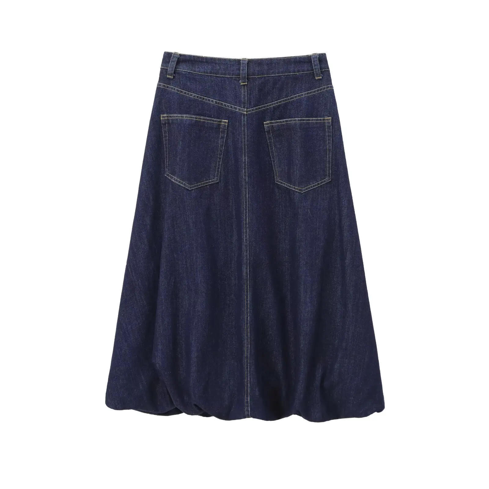 Brangdy TRAF 2024 Women's Denim Skirt Woman Skirts Clothing Y2k Korean Dongdaemun High Quality  Maxi Midi