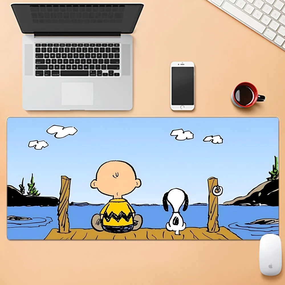 MINISO Cartoon S-SnoopyS Mousepad Mousepad New Arrivals Large Gaming Mousepad L XL XXL Gamer Mouse Pad Size For Keyboards Mat