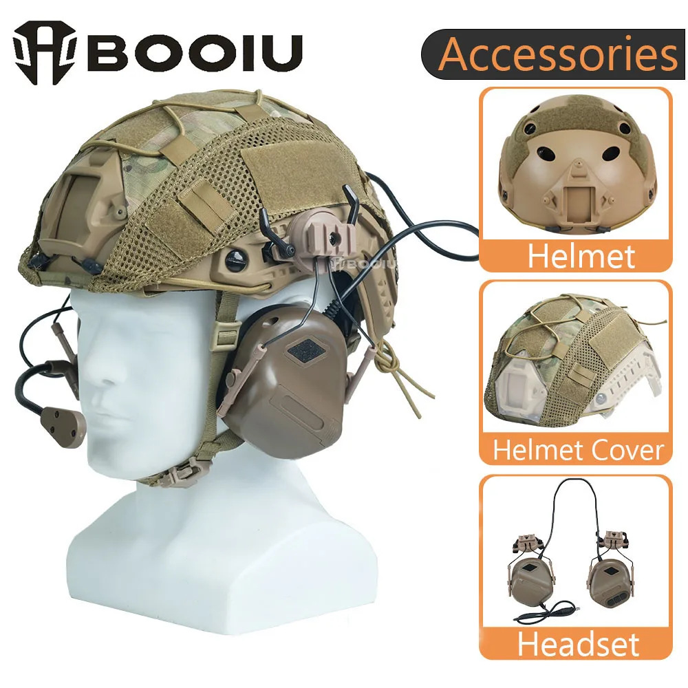 conjunto-de-capacete-tatico-booiu-fast-pj-com-capa-para-capacete-e-fones-de-ouvido-equipamento-de-protecao-para-jogos-de-airsoft-e-caca-ao-ar-livre