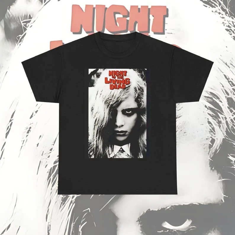 Night Of The Living Dead T-shirt, Horror Movie Tee, Creepy Shirt, Scary Film Top, Zombie Apocalypse Clothing