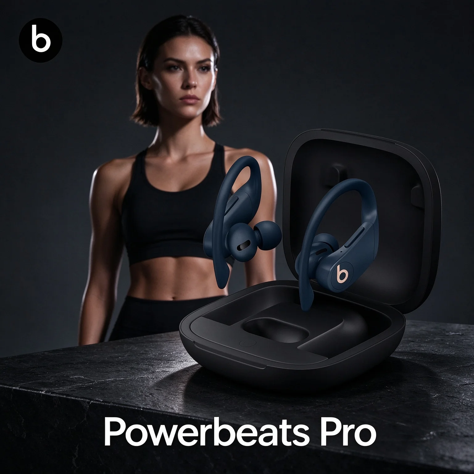 Beats Headphone Powerbeats Pro - Beats Powerbeats Pro, Earbud Nirkabel Sejati,