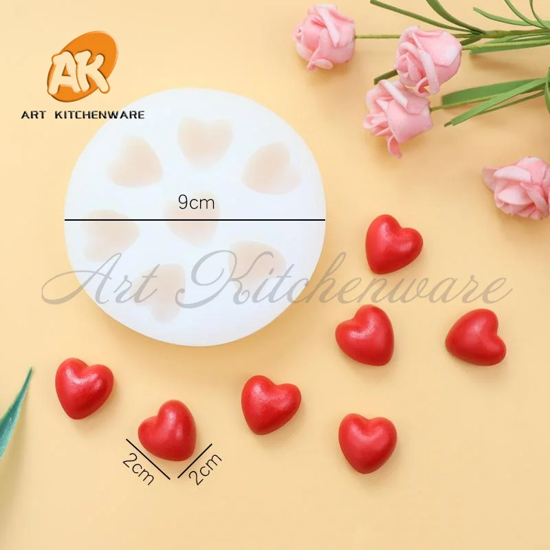 Sweet Hearts Silicone Fondant Cake Decoration Silicone Mold Hand Made Decorating Leaves Chocolate Candy Kitchenware