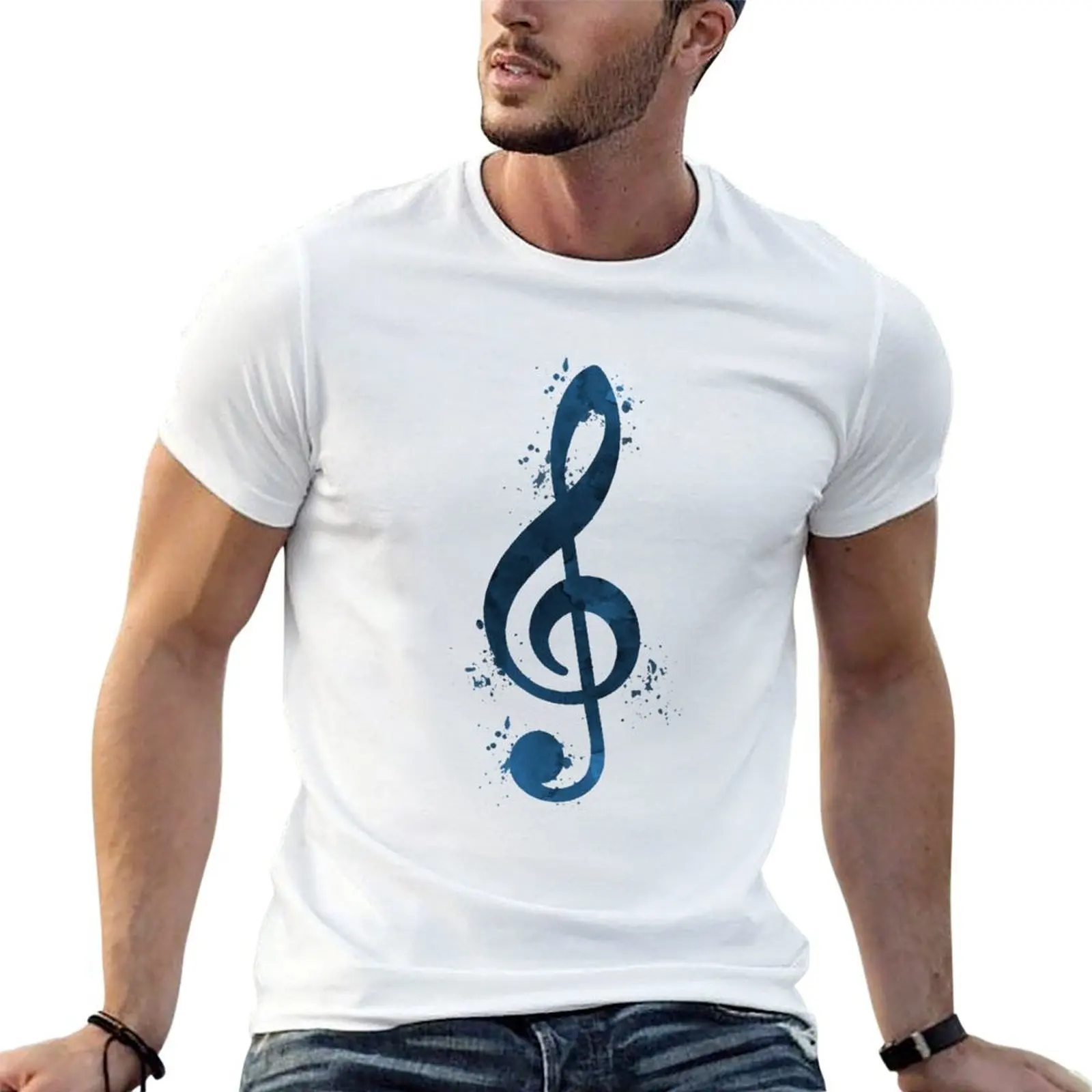 Treble clef T-Shirt custom shirt animal prinfor boys mens graphic t-shirts hip hop