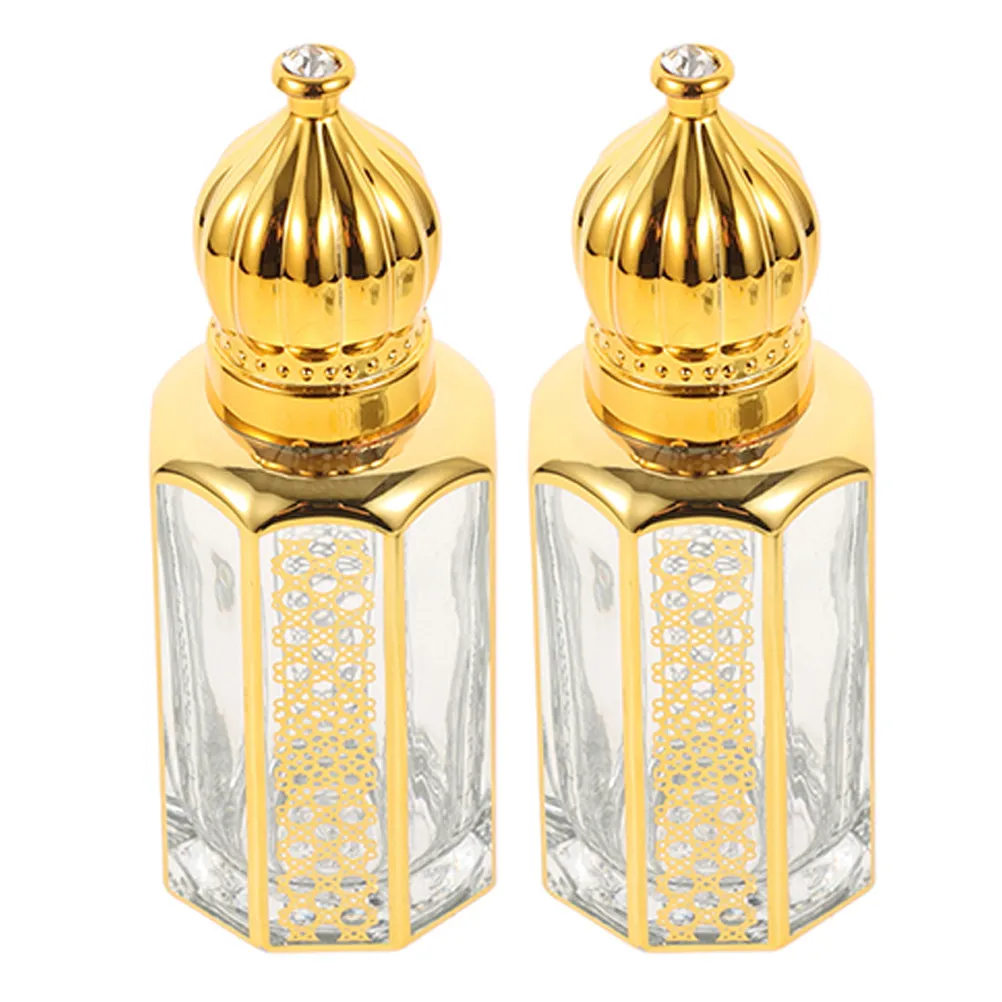 

2Pcs Reusable Perfume Roller Bottles 12Ml Empty Essential Oil Rolling Ball Bottle Portable Compact Travel Size Refillable