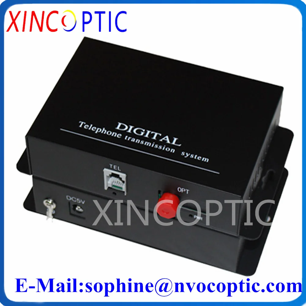 1/2/4/8Ch Telephone to Fiber Converter PCM Voice Over Fibre Media FXS/FXO 1ch 100M Ethernet,20KM