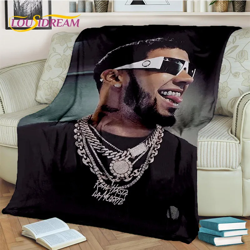 

Hip Hop Singer Free Anuel AA Rapper Blanket,Soft Throw Blanket for Home Bedroom Bed Sofa Picnic Travel Office Cover Blanket Kids