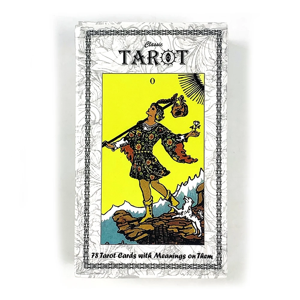12*7CM Big Tarot Cards 78pcs Deck With Paper Instruction Manual For Beginners & Pros, Ideal For Divination, Meditation & Gifts
