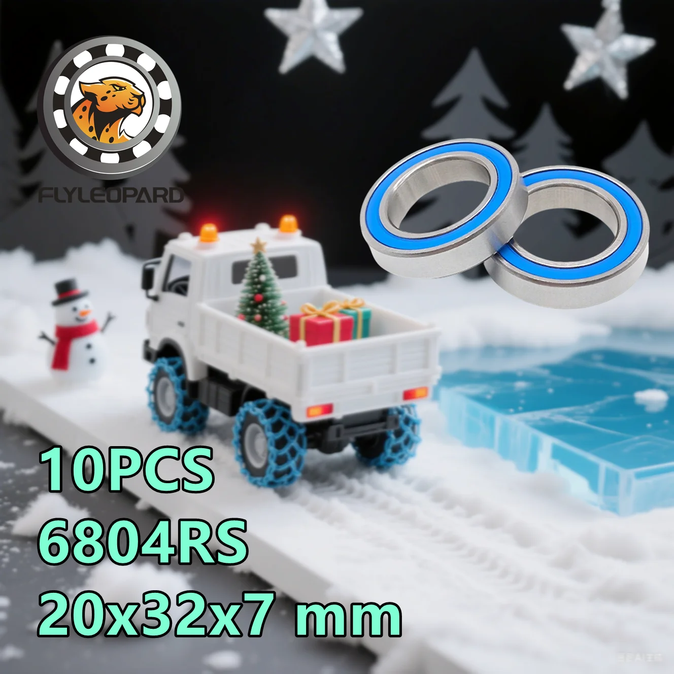 

10 шт. 6804RS подшипник 20x32x7 мм ABEC-7 хобби электрический радиоуправляемый автомобиль грузовик 6804 RS шарикоподшипники 6804-2RS синий герметичный