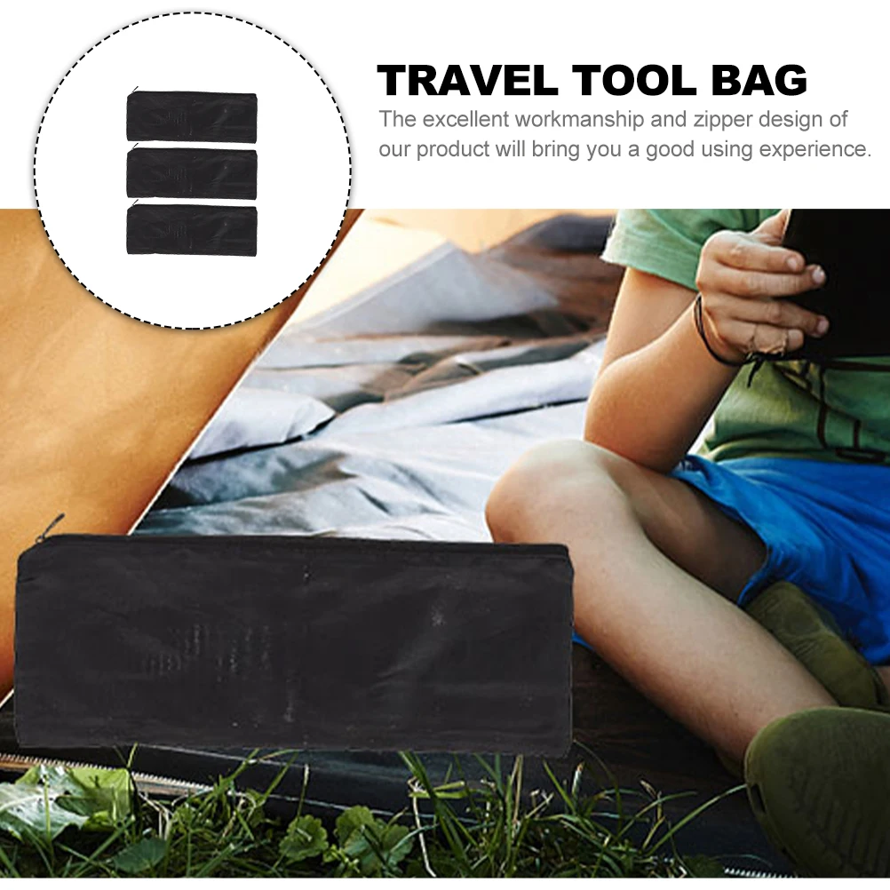 

Waterproof Storage Bag BBQ Tool ganizer Portable Camping Accessories Travel Lightweight Zipper Pouch Fabric Container Durable