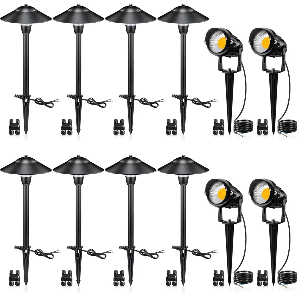 LED Landschafts beleuchtung Niederspannung sweg Lichter 12V Landschafts beleuchtung Kit Aluminium Niederspannung Landschaft Weg Lichter