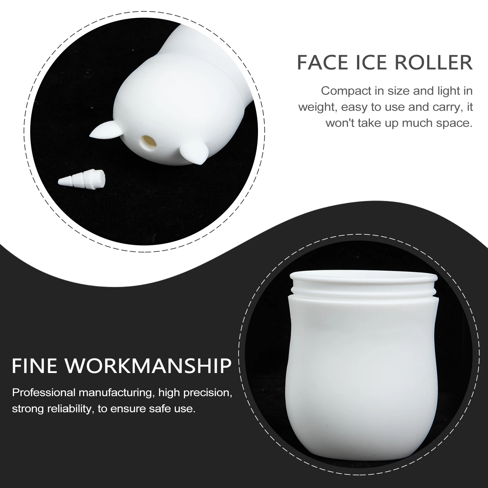 

Ice Massager Face Massager Roller Silica Gel Cooling Tool Face Skin Care Pore Edema Remover Facial Roller