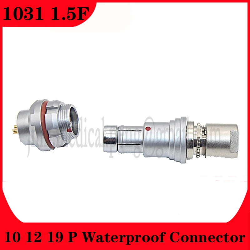 

Compatible Fischer 1031 1.5F 10 12 19 Pins Short Push-pull Self-locking Round Plug Socket Half-moon Positioning Pin Connector