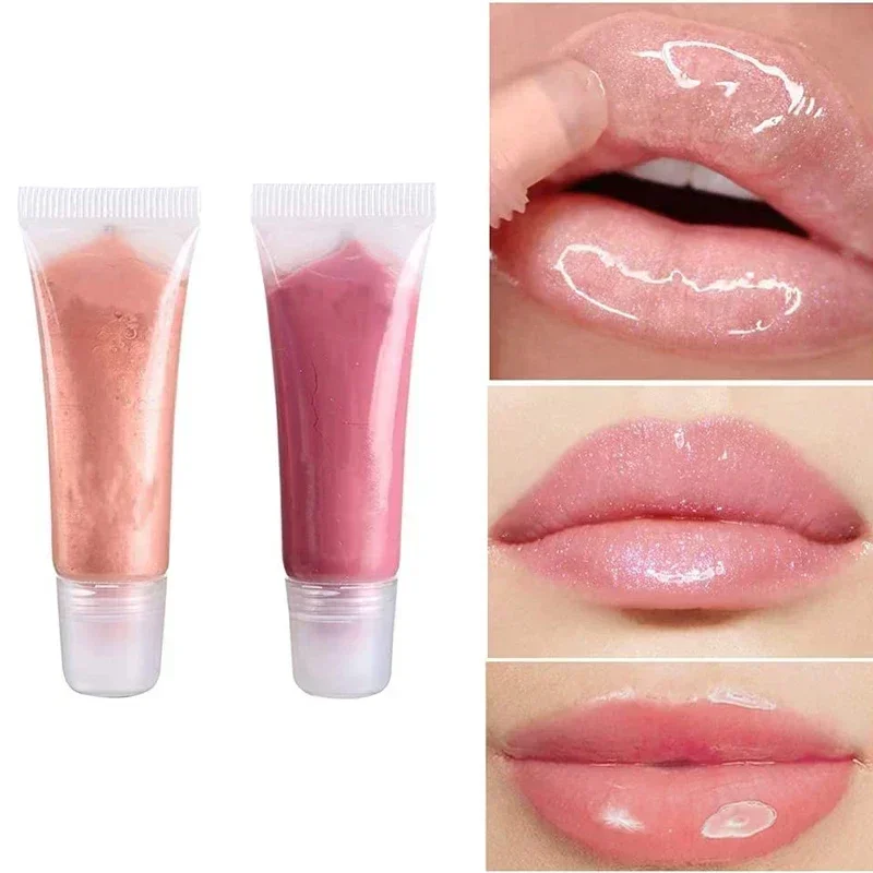 30 peças 5g-15g vazio transparente plástico brilho labial tubos macios garrafa mini bálsamo labial recipientes de amostra cosmética para viagens maquiagem diy