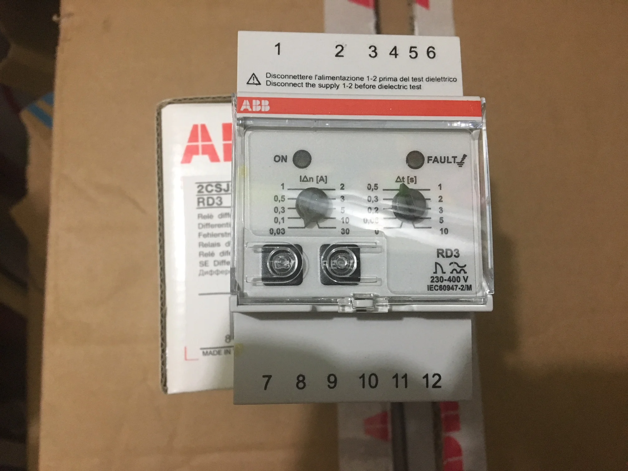 New Original Genuine ABB Residual Current Monitor RD3; AC230-400V