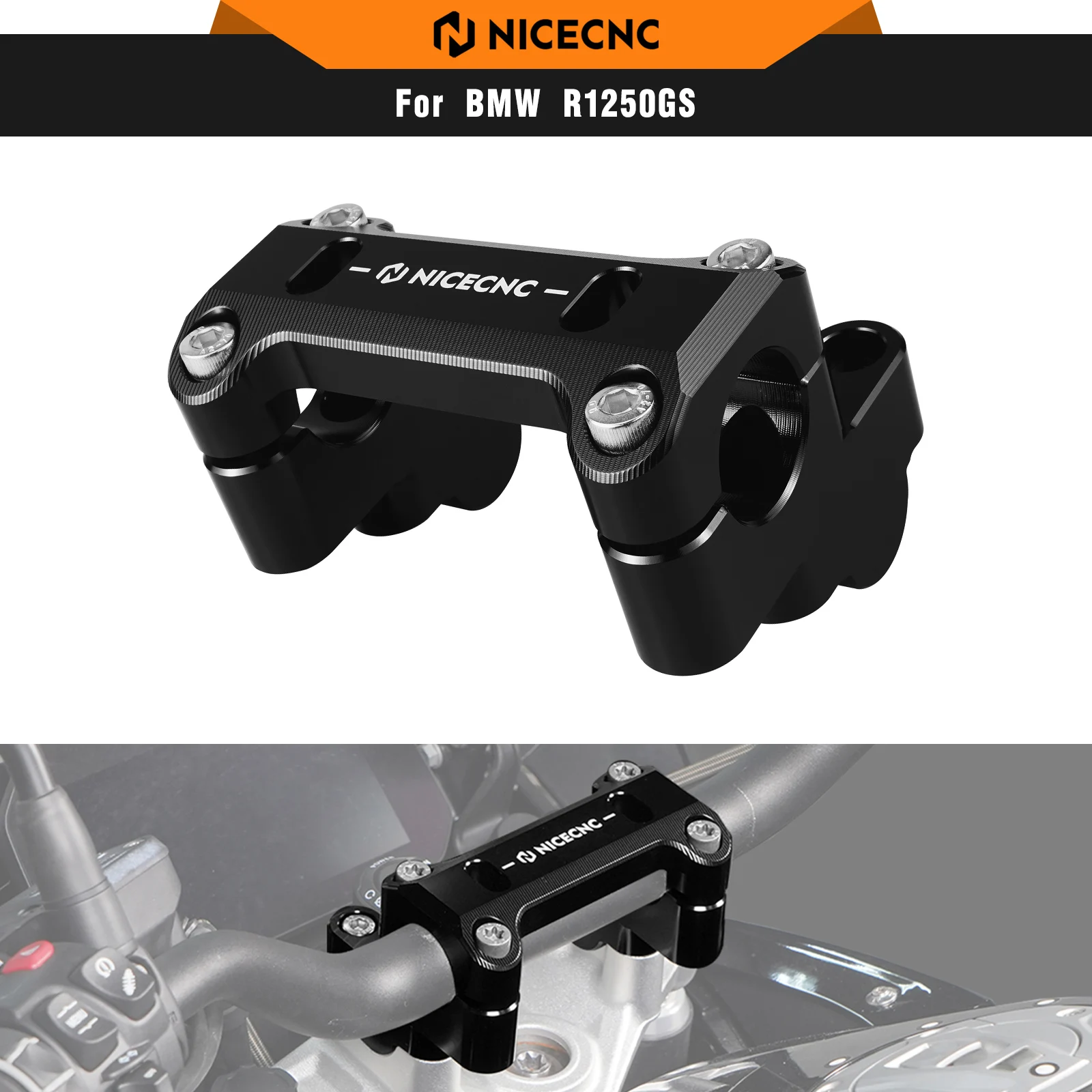 

For BMW R1250GS R1200GS GSA Handlebar Riser 45MM R 1250 GS R1250GS Adventure 2019-2023 R 1200 GS R1200GS Adventure 2014-2018