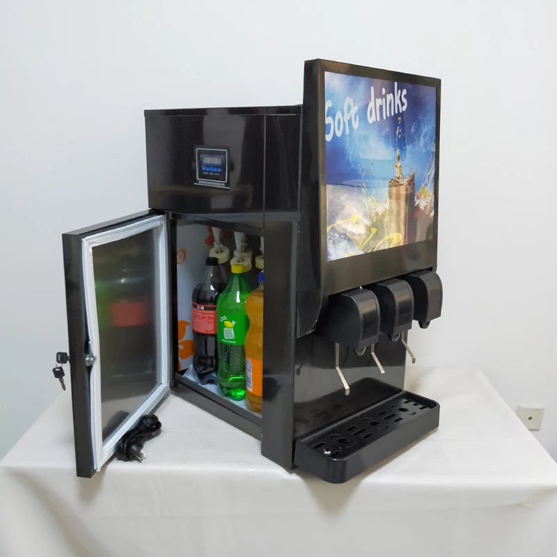 220V/110V Coke Vending Machine Freezing Coke Machine 3 Flavors Of Beverage Machine