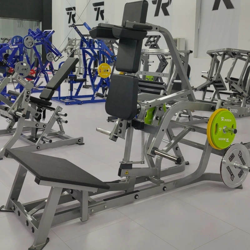 ROSEN Commercial Gym Equipment Strength Training Leg Press Trainer Plate Loaded Vertical Hack Squat PL-VSQ For Bodybuilding