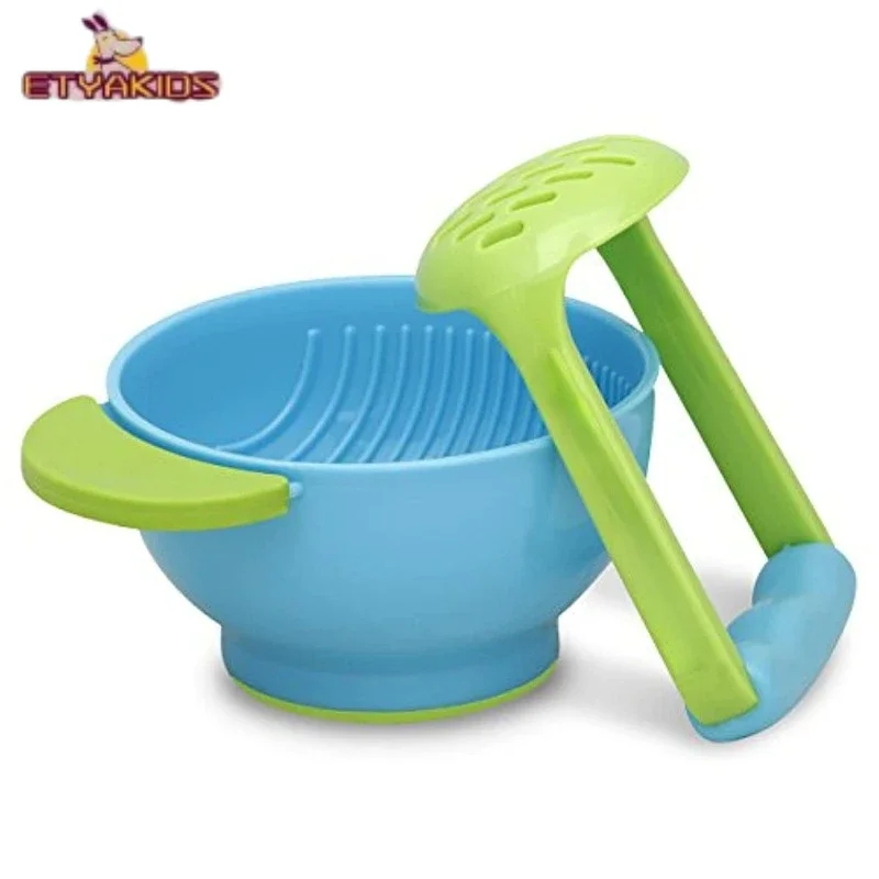 Fruit Vegetable Nut Grinding Bowl for Baby Infant Girl Boy Feeder Tableware Suit Baby Food Masher Children Healthy Care