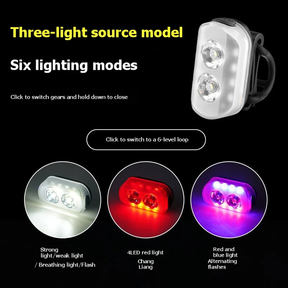ABVE-Waterproof TYPE-C Rechargeable Multimodal Magnetic Taillight Bike Taillight Cycling Accessories