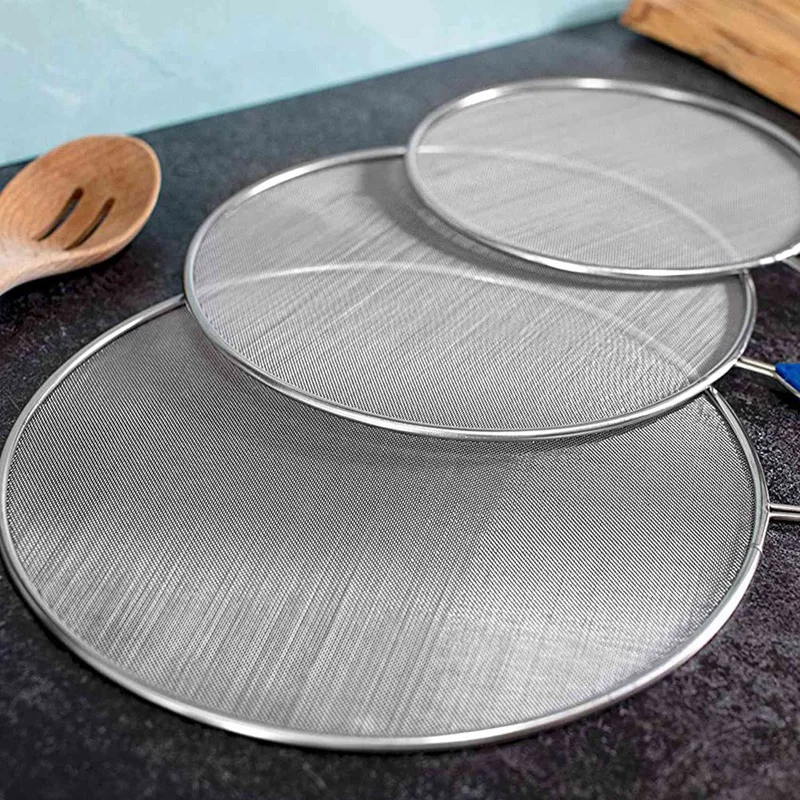 6 Pack Grease Splatter Screen For Frying Pan Cooking,Stainless Steel Guard,Hot Oil Shield To Stop Prime Burn