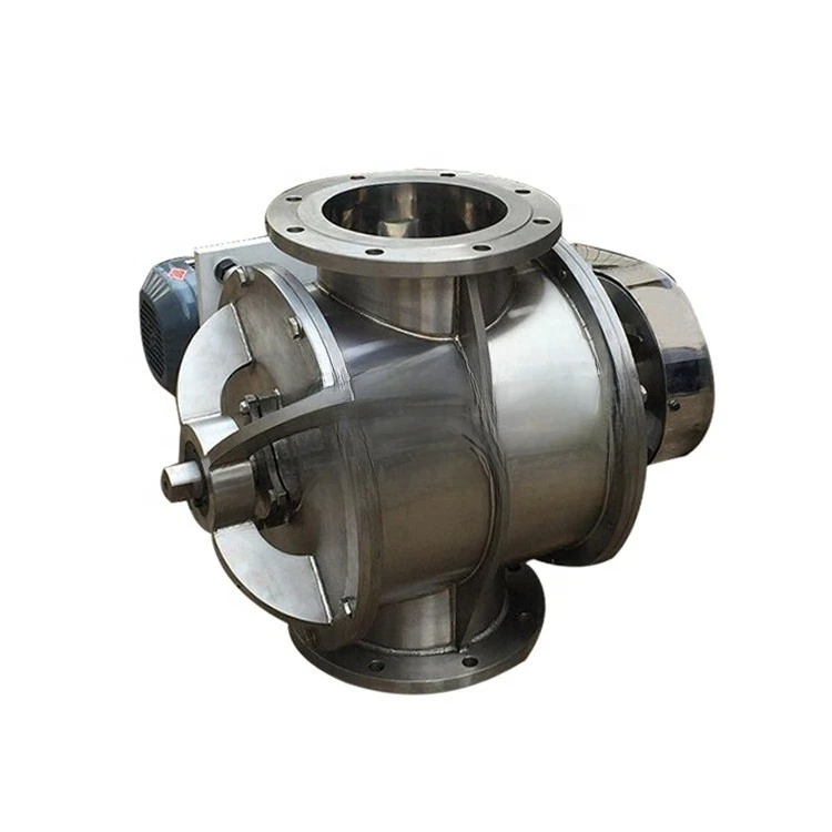 Flow through the dust collector rotary valve