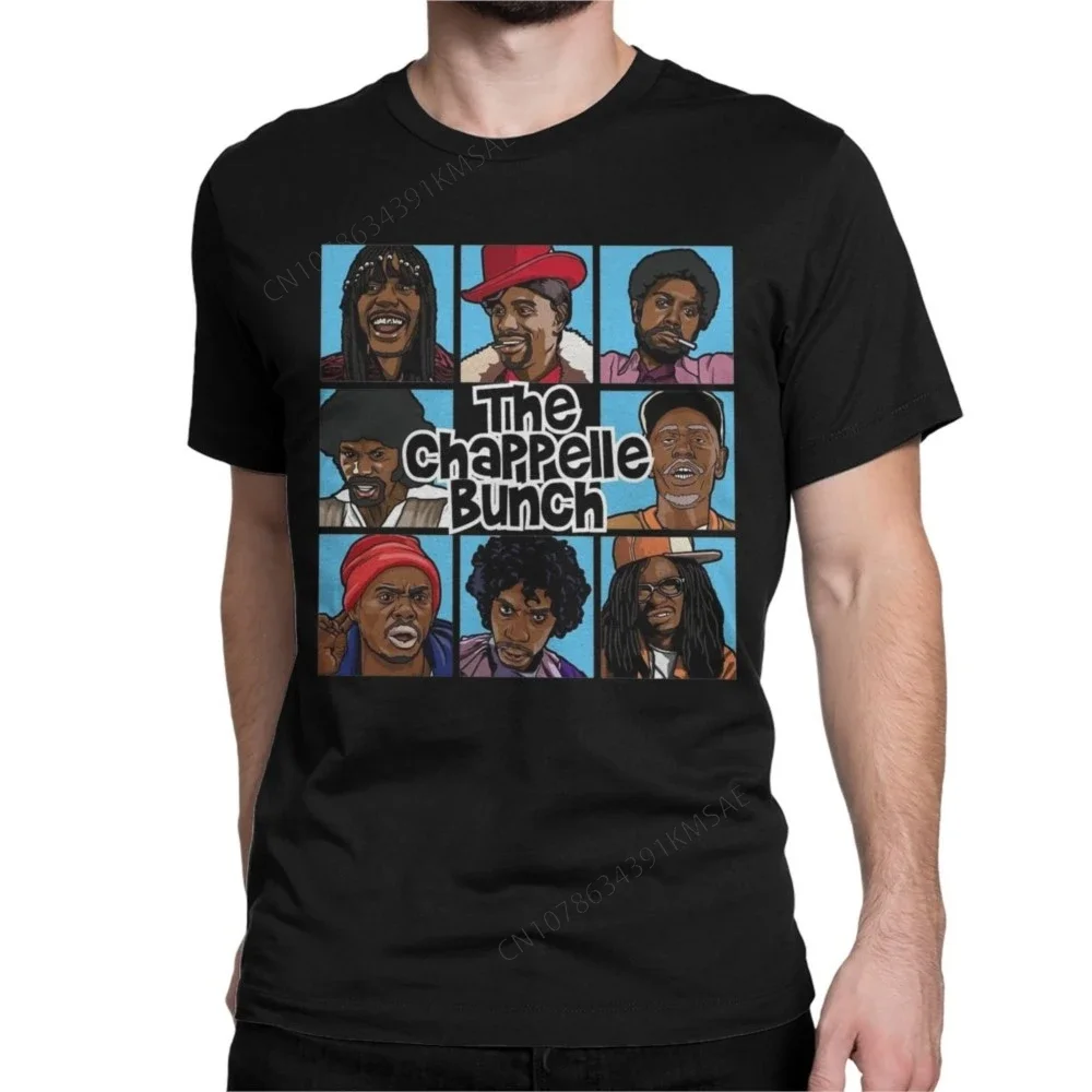 The Chappelle Bunch Dave Chappelle T-Shirt for Men Women Funny Pure Cotton Tee Shirt O Neck Short Sleeve T Shirt Plus Size Tops