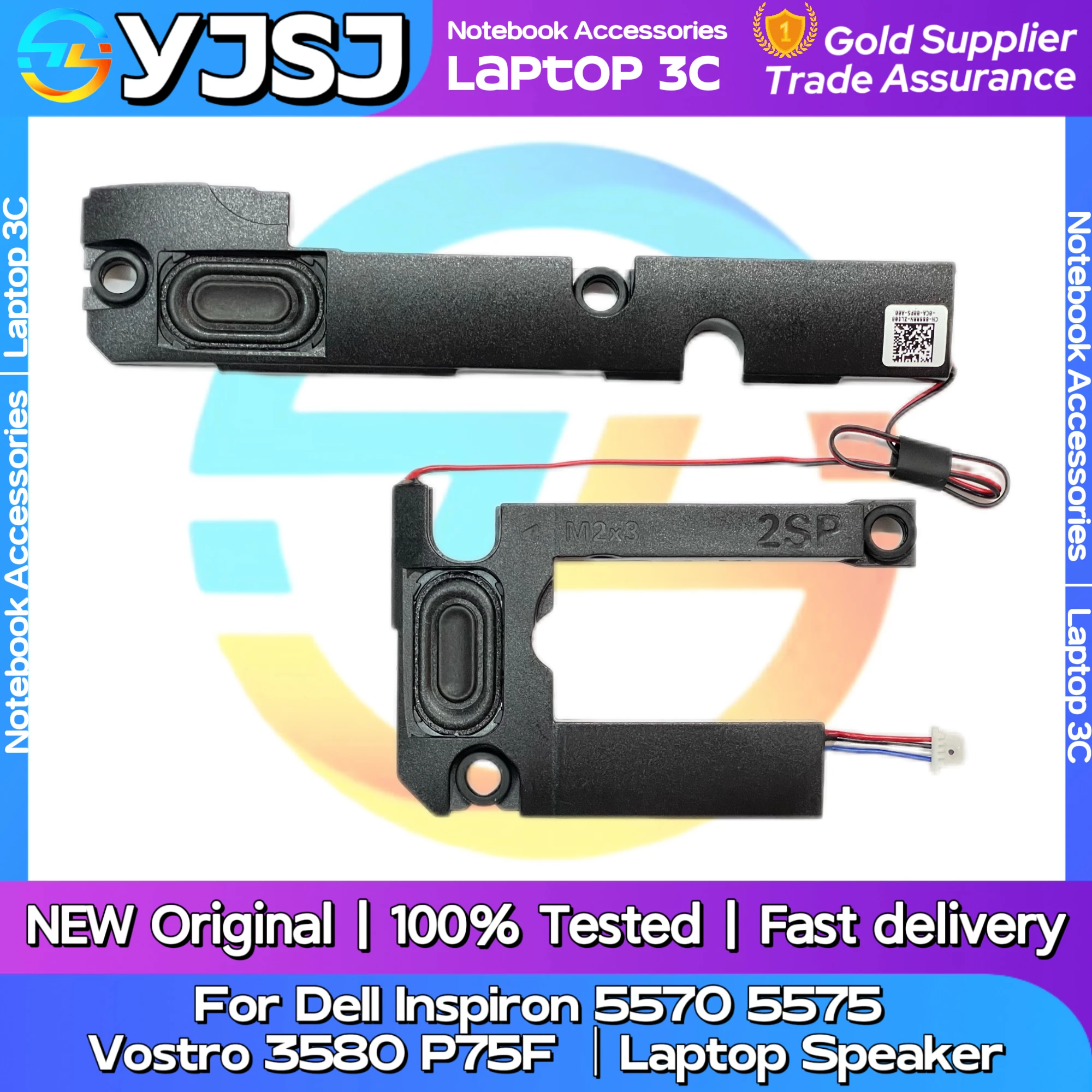 

New Original Laptop Speaker For Dell Inspiron 5570 5575 Vostro 3580 P75F 3585 3593 3582 built-in speaker horn PK23000YE00 088RRN