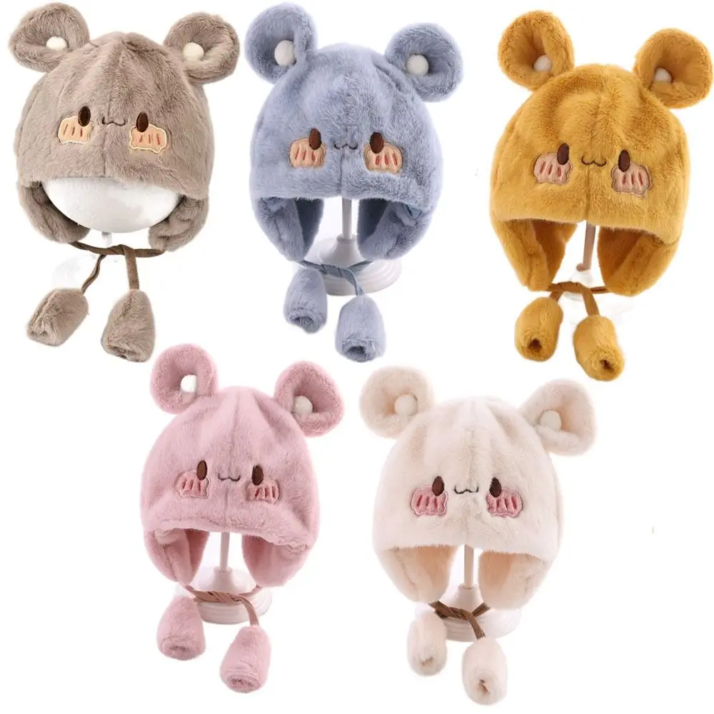 Soft Baby Children Plush Hat Cute Earmuff Ear Protection Bonnet Earflap Cartoon Warmer Beanie with Ears