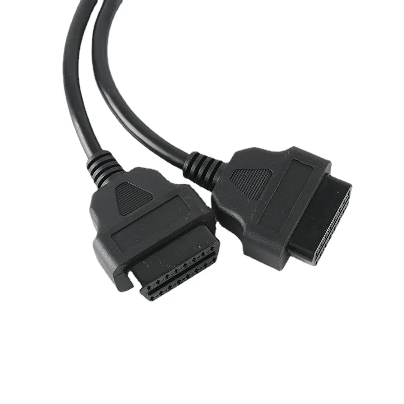 Imagem -02 - Pinos Cabo de Extensão Divisor Macho para Dupla Fêmea y Obd 16pin Cabo a Obd Conector Adaptador Cabo para Kia 30cm Obd2 16