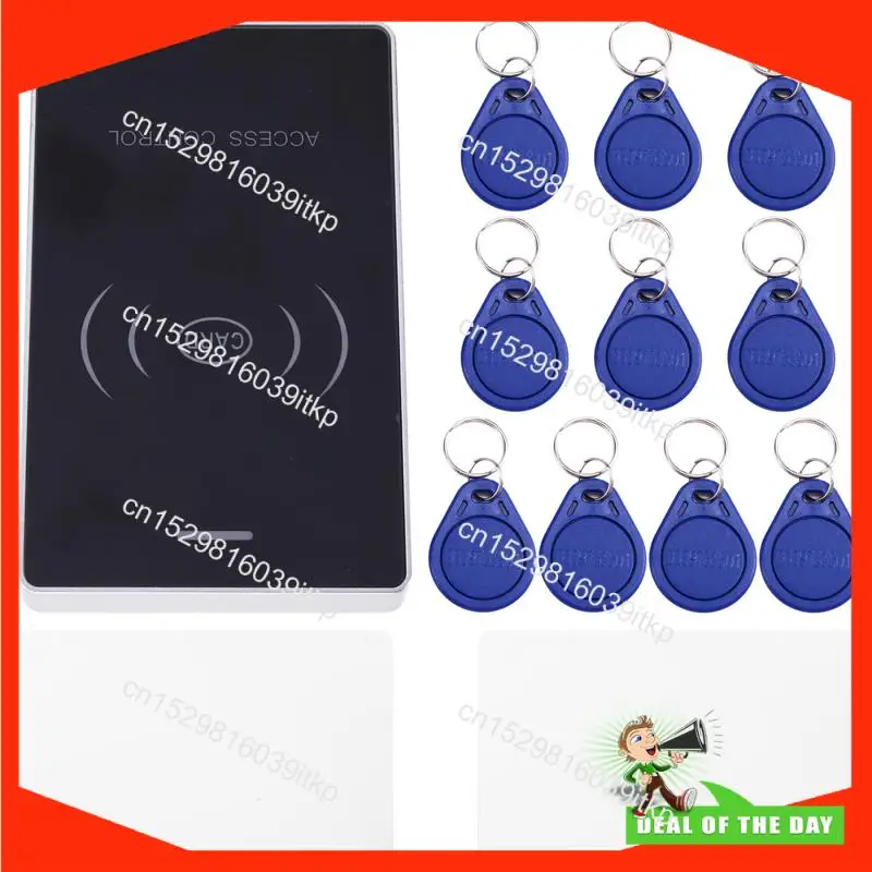 BAAY RFID 도어 액세스 제어 시스템 9-24V 전원 듀얼 주파수 IC/ID 카드 리더기 (2개 마더 카드 포함) 20000 카드 저장 캡