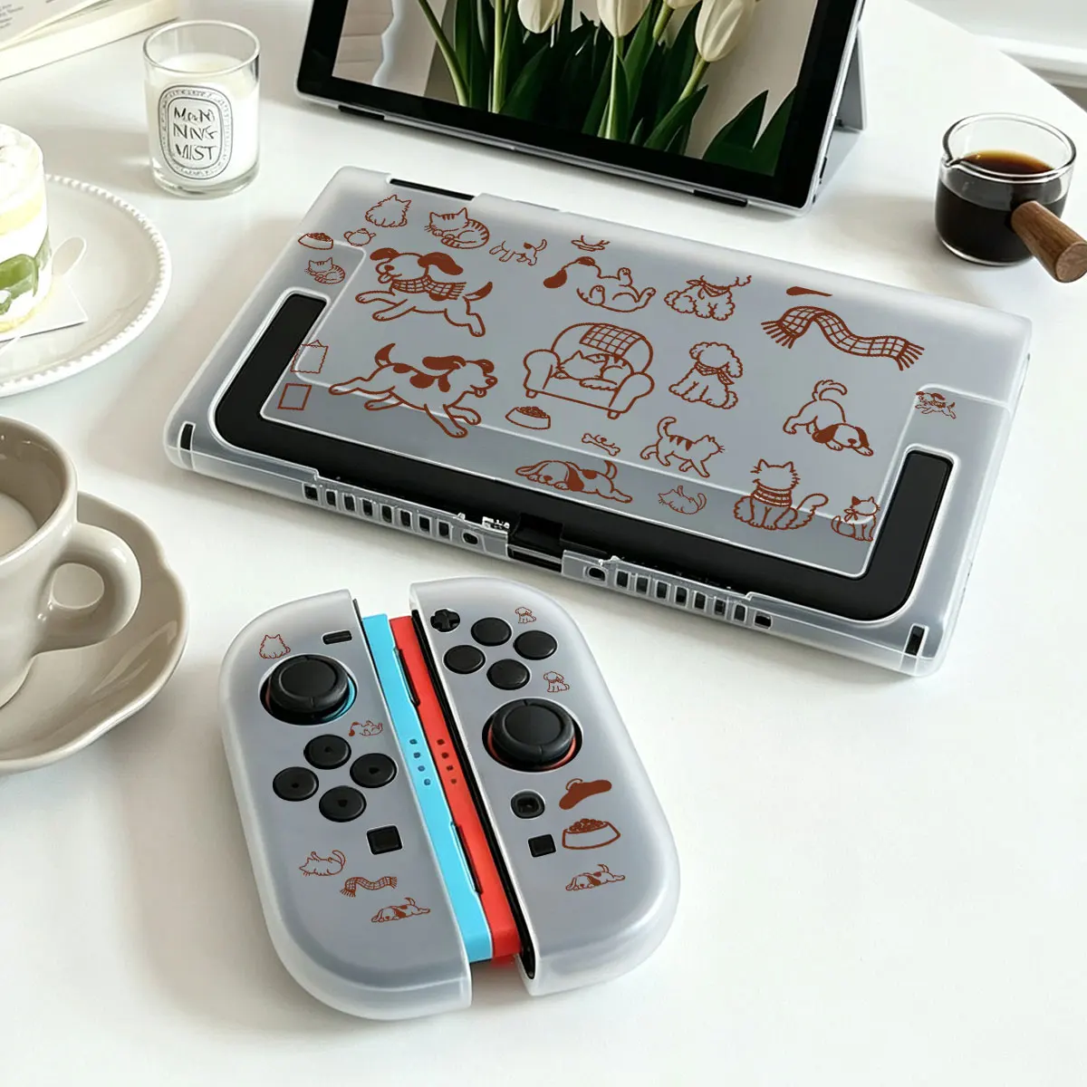 Anti-Falling Hard Acrylic Protective Case Dockable Base for Nintendo Switch 2 NS2 Console Detachable Joy-Con Split-type Housing