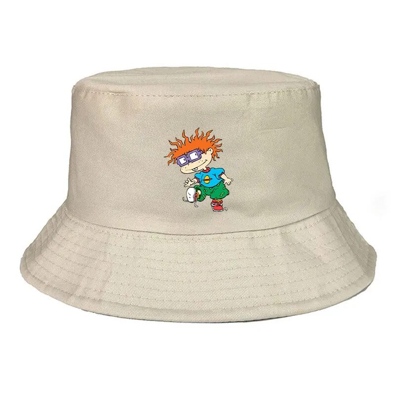 Cartoon Rugarts Bucketss Hat Unisex Cotton Foldable Fishing Hiking Cap Outdoor Beach Fisherman Kids Hats Bob Panama