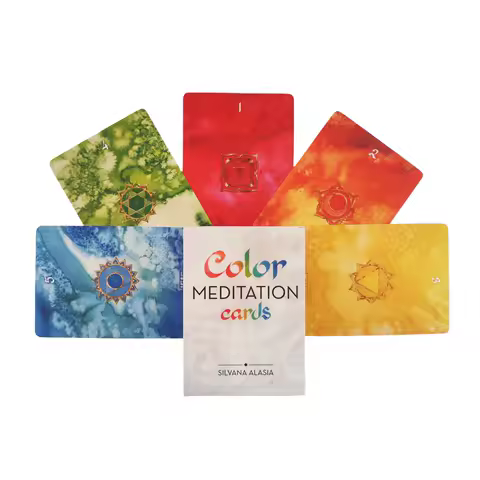 Color Meditation Oracle Cards A 36 Cards Tarot Divination Deck English Vision Edition Board Playing Game For Party