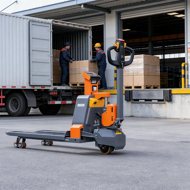 

Hydraulic Lifting Electric Pallet Truck 1.6Ton With Integrated Weighing Device Ideal For Industrial Material Handling