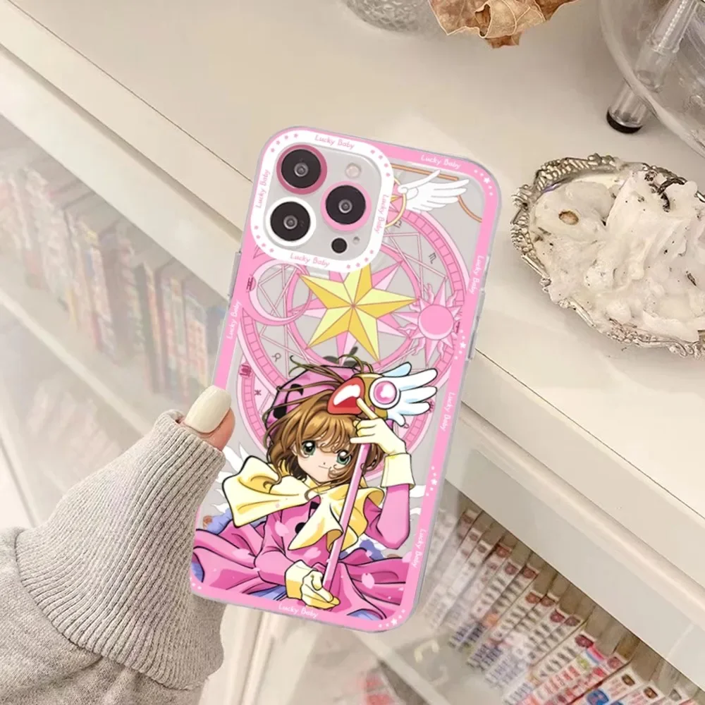 S-Sakura Cute M-Magical Girl Phone Case For Redmi 7 8 9 A For Redmi Note 5 7 8 9 10 11 Pro Max 4G 5G Funfas