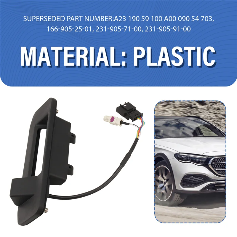 B44C 백업 트렁크 카메라 어셈블리 후방 주차 카메라 A2319059100 ML SL 클래스 W166 W176 R231 X204 1669052501용