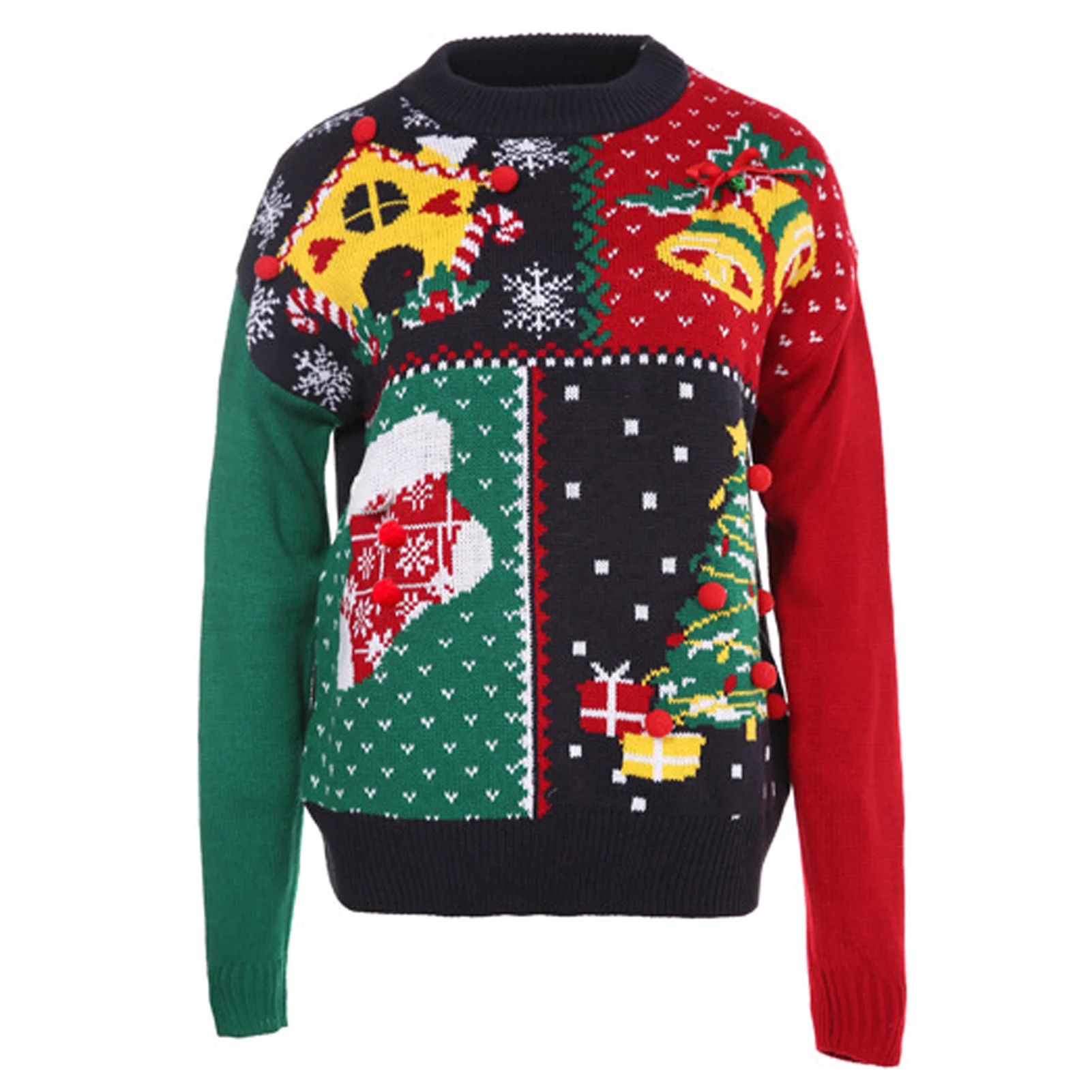 Woman Christmas Theme Knitwear Skin-friendly and Not Fade for Women Formal Daily Party Ball