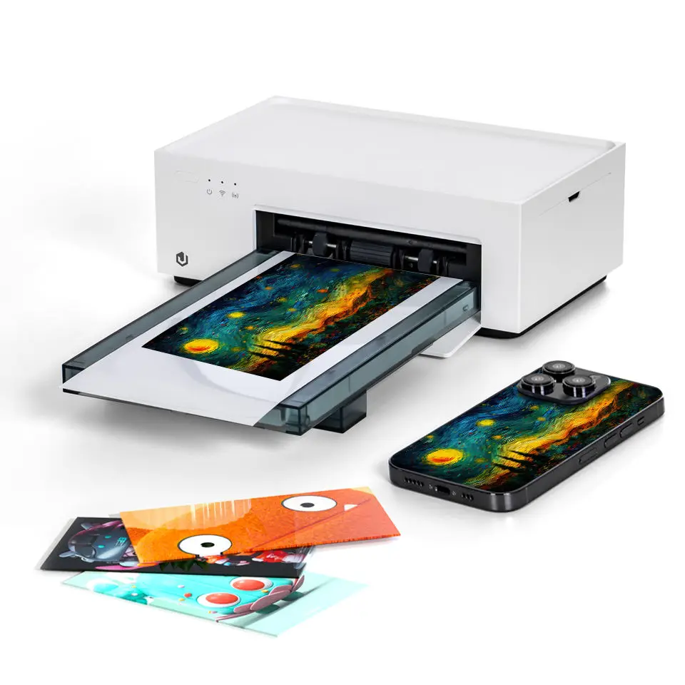 Small Photo Printer Customizable Mobile Phone Back s kin Sticker Printer for Film Cutting Machine