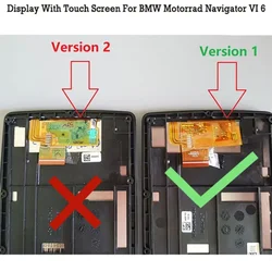 For BMW Motorrad Navigator VI 6 LCD Display with Frame Motorcycle Navigation GPS Panel LCD Display with Touch Screen