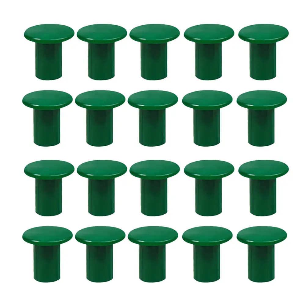 

50 Pcs Bamboo Pole Protective Cover Cane Covers Fence Protector Tips Cap Green 10 Packs Durable Corrosion Resistant Garden Cane