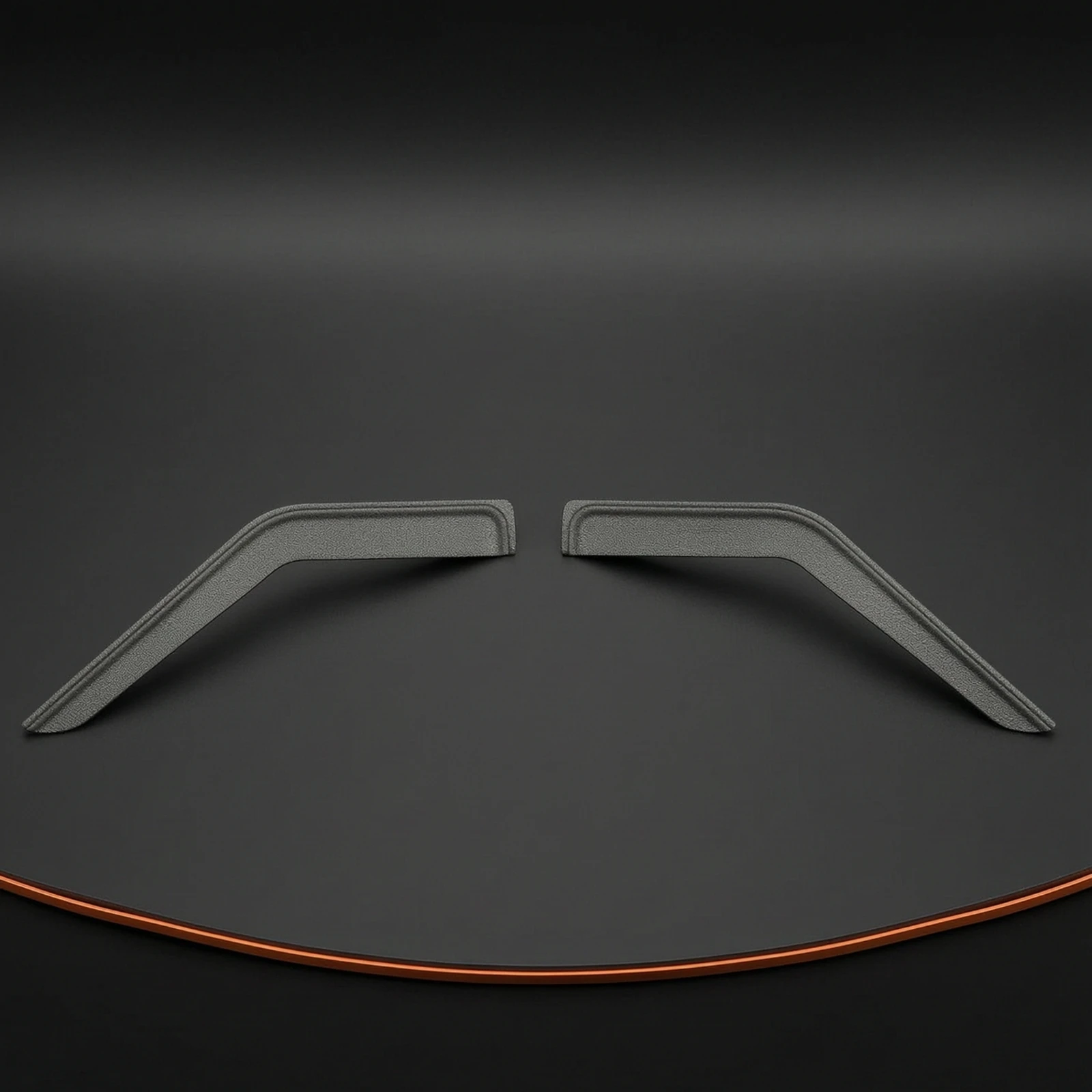RC Window Visors with Tape Black Nylon Window Visor with Tape-on Fit Wind Deflector Slimline Car Accessory No Drilling