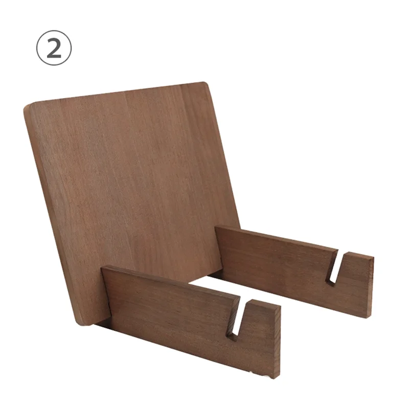 HFES Soporte de almacenamiento de discos de vinilo Soporte de madera maciza Pantalla de escritorio Colección de registros de música Durable