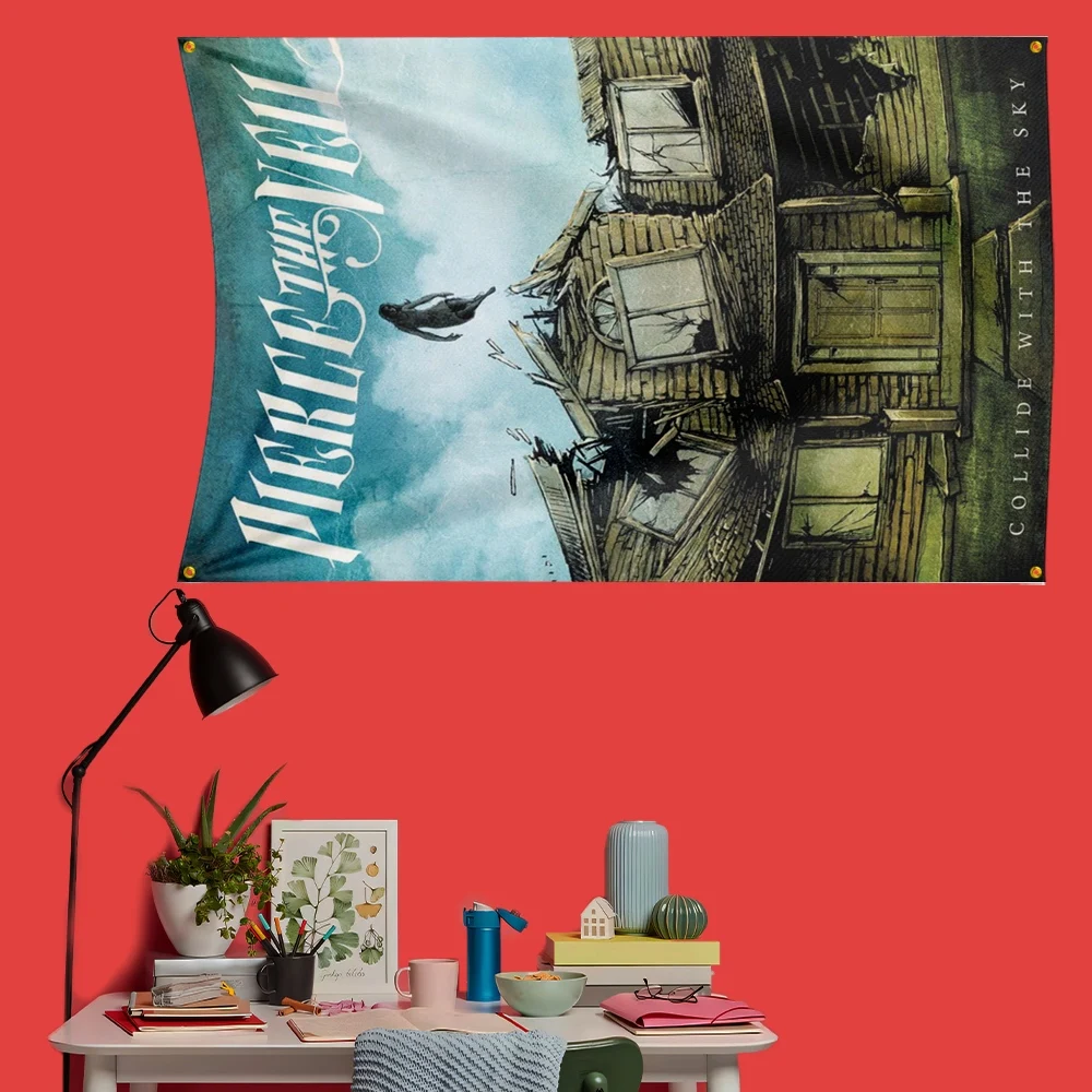 Pierce the veil Post-hardcore Flag 3x5 FT 90x150cm Polyester Decorative Banner Tapestry For Music Fans Bedroom Wall Decoration
