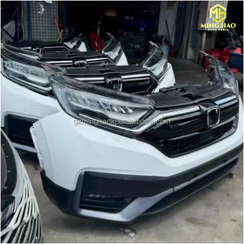 Original Factory Second-hand Car Exterior Accessories 2019-2021  for CRV, Including a Complete Bumper, Hood and Fenders.