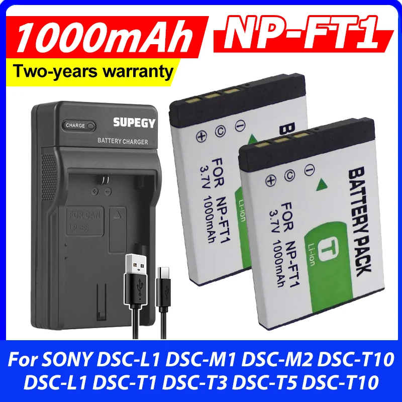 NP-FT1 NP FT1 NPFT1 Battery 1000mah for SONY DSC-L1 DSC-M1 DSC-M2 DSC-T10 DSC-L1 DSC-T1 DSC-T3 DSC-T5 DSC-T10 Batteries Camera