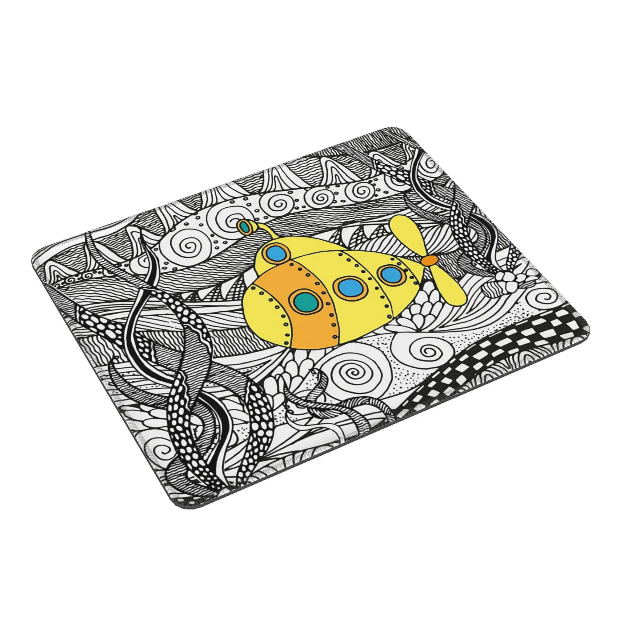 

We All Live in A Yellow Submarine Mouse Pad Computer Keyboard Mouse Mat Gamer PC Laptop Desk Mat Office Accessories Table Mats