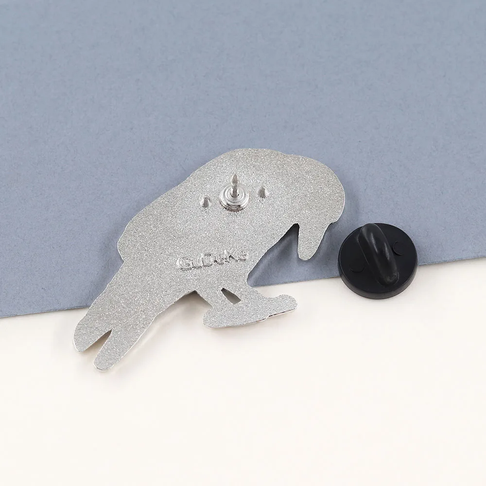 Raben-Silhouette Emaille-Pin „Der Himmel ist leer und alle Teufel sind hier“ Zitat Anstecknadel Gotisches Raben-Abzeichen für Rucksack und Kleidung – Detail 12