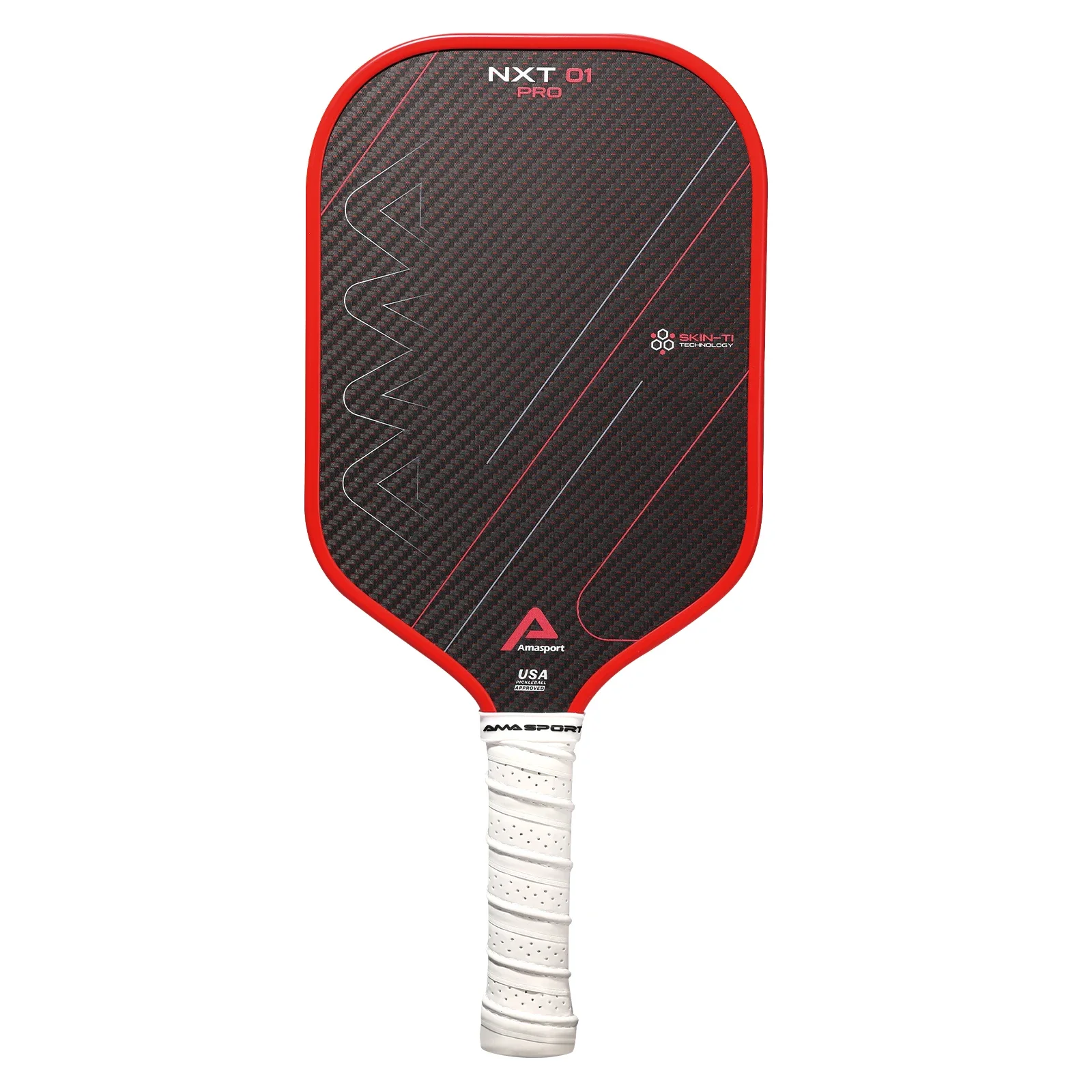 

2024 NXTPRO SkinTi 16MM PP Honeycomb Core Titanium Pickleball Paddle Racket Carbon Fiber for Training